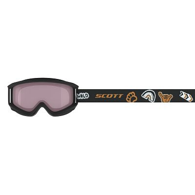 Превью Горнолыжная маска Маска горнолыжная SCOTT Junior Agent Black/Orange/Enhancer (271829-1009004)